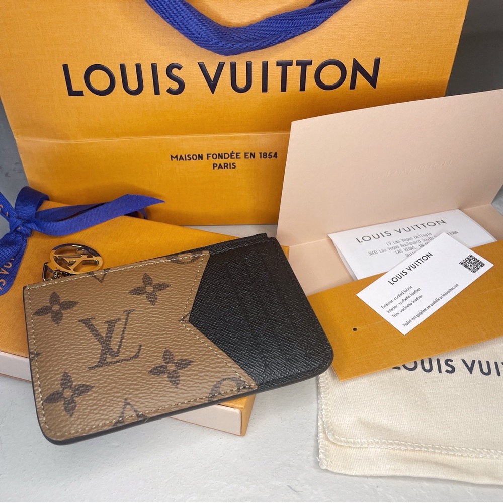 NWT Louis Vuitton Wallet Card Holder Romy Reverse Monogram FULL SET - Picture 3 of 17